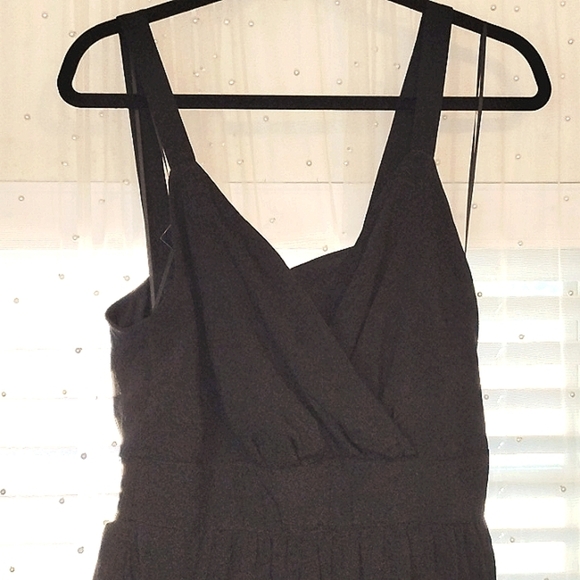 Inc. Womans Deep Black Shoulder Straps, V-Neck Mini Dress, Size L, NWT - Picture 13 of 14